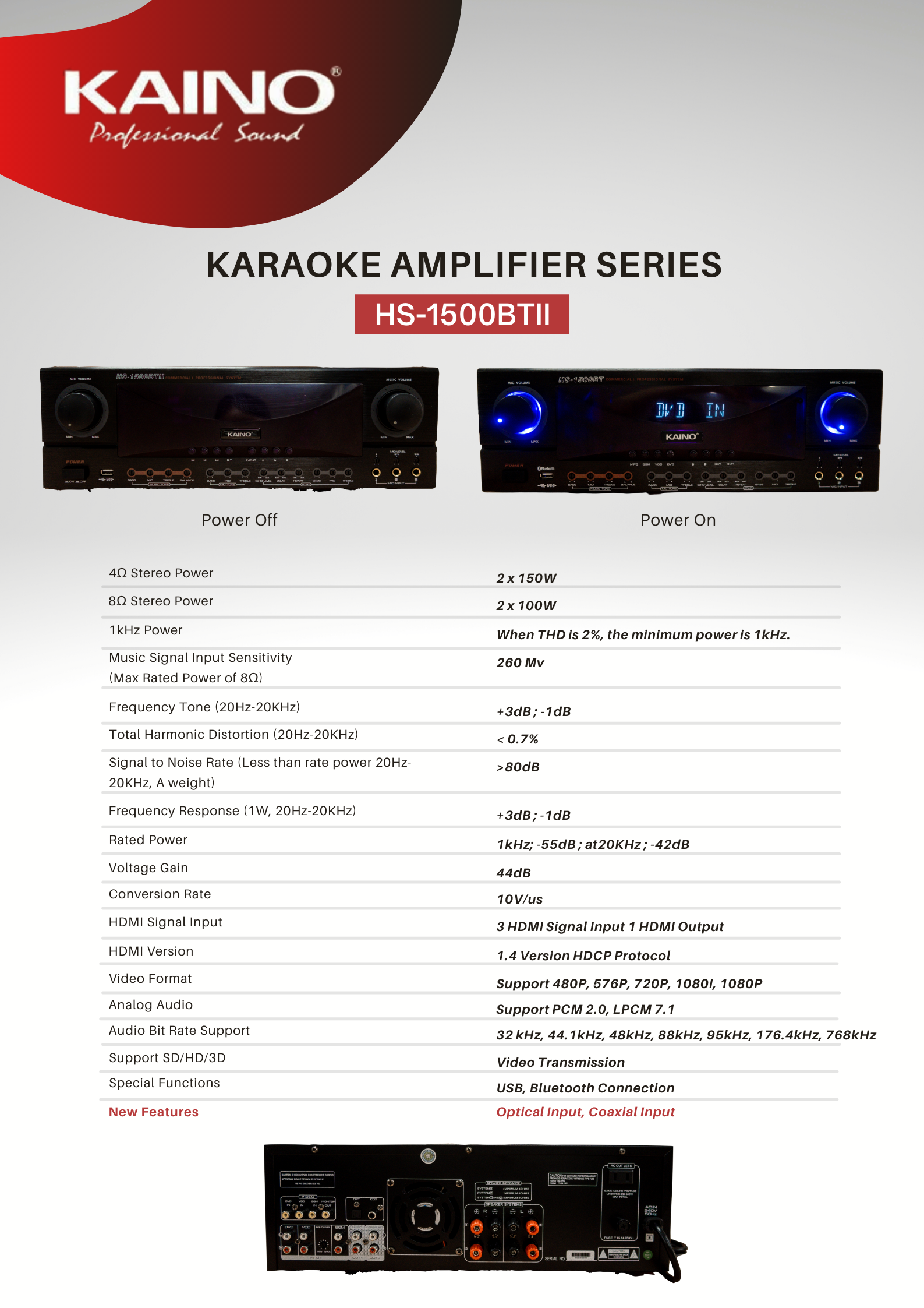 Catalogue HS-1500BT